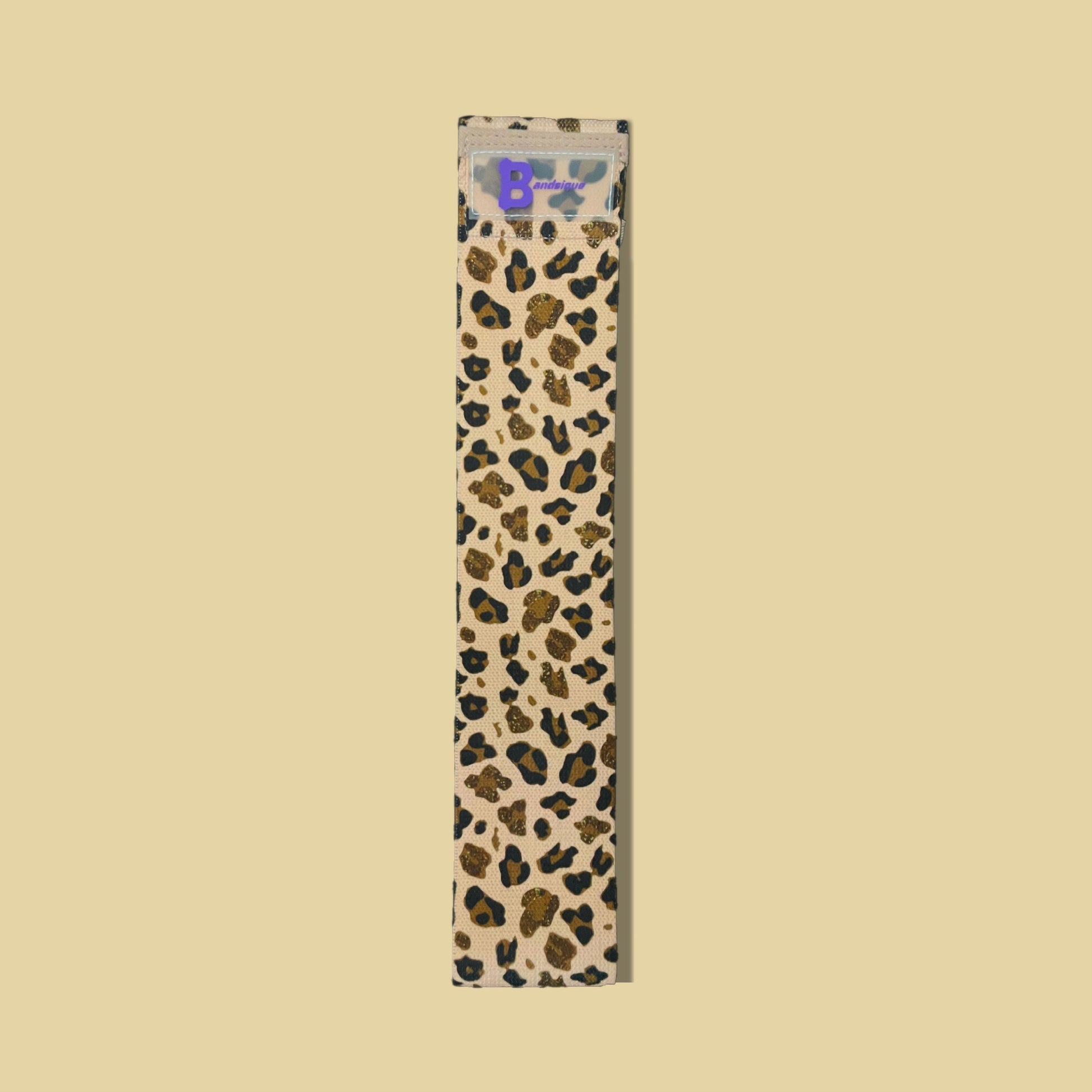 Cheetah print heavy durable resistance band